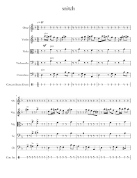 Sneaky Snitch Sheet Music For Violin Cello Oboe Viola More Instruments Mixed Ensemble Musescore Com