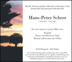 Vi har samle alle informationerne, til sankt hans traditionerne og hvor de kommer fra. Traueranzeigen Von Hans Peter Scheer Rz Trauer De