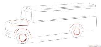 How To Draw A School Bus Step By Step Drawing Tutorials School Bus Drawing Drawing Tutorial Bus Drawing