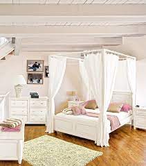 Le vernici utilizzate per la colorazione del legno sono a base dacqua. Letto A Baldacchino Bianco Mobili Etnici Provenzali Shabby Chic