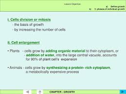 Cell growth of plant and animal. Growth And Development Ppt Download