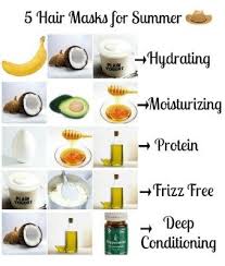 Skin And Hair Masks For Summer Homemade Hair Products Homemade Hair Mask Hair Mask
