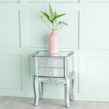 Nightstands, bedsides and more!beautiful selection of modern. Tiffany French Mirrored 2 Drawer Bedside Table Cfs Furniture Uk