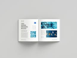 Free Perfect Binding Square Brochure Mockup Free Mockup
