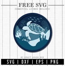Download Download This Adorable Free 3d Layered Sea Turtle Svg Cut File