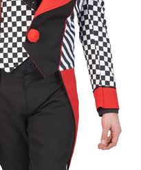 Kostüm frack köln rot kölner dom motiv jecken frack. Horror Kostum Herren Pierrot Clown Schwarz Weiss Rot