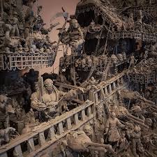 skeletons aboard the handmade ghost ship