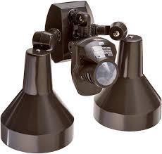 Rab Lighting Stl360h Super Stealth 360 Sensor With Twin Precision Die Cast H101 Deluxe Shielded Bell Floods 360 Degrees View Detection 1000w Power 120v Bronze Color Outdoor Motion Sensor Light Amazon Com