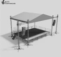 Wholesale Aluminum Spigot Lighting Stage Truss with Roof for Outdoor  Concert Stage Truss Display