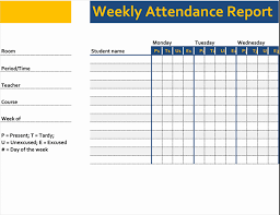 How to write a workshop report example. Weekly Attendance Report