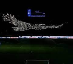 Serie a · 11ª giornata. Coreografia Lazio Verona Le Luci Formano L Aquila Lo Spettacolo E Mozzafiato Foto