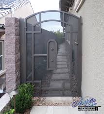 Mgm grand, bally's / paris, flamingo, harrah's / the linq, las vegas convention center, westgate las vegas and sahara las vegas. Wrought Iron Side Gate With Metal Screen Door Gate Design Fence Gate Design Iron Gates