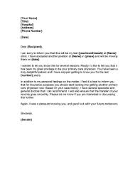 Dear patient name, it has been a pleasure treating you and your family. Goodbye Letter Patient