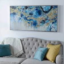 For those large walls in your home, our large canvas wall art is an ideal way to fill in those empty spaces and create an environment you can call home. Blue Geode And Marble Framed Canvas Art Print Kirklands