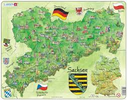 Informieren sie sich über freistaat sachsen karte und seine hauptstadt dresden kennen. Rahmenpuzzle Bundesland Sachsen 72 Teile Larsen Puzzle Online Kaufen