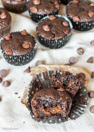 Caramel Filled Chocolate Banana Bread Muffins Bakerita Chocolate Banana Bread Breakfast Recipes Sweet Banana Bread Muffins