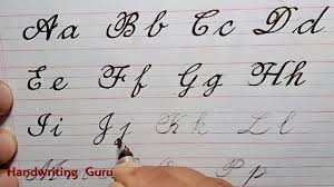 Slant the paper as shown in the picture. Cursive Writing Worksheets From A To Z Cursive Writing For Beginners From A To Z Worksheets 5 Youtube