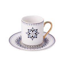 Karaca 4'lü peacock tavuskuşlu kahve fincanı. Karaca Blau 4 Kisilik Kahve Fincan Takimi Karaca