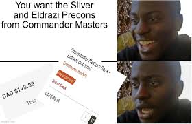 I am legit SOOO MAD that they didn't put the full art commanders in the  precons like the have been doing especially as these are 70€ at minimum,  why are they sooooo