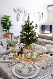 How To Style A Christmas Table With Ease Four Cheeky Monkeys Christmas Table Centerpieces Christmas Table Decorations Centerpiece Christmas Table Decorations