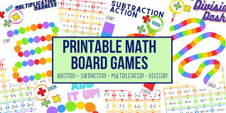 Make playtime fun for kids with trending toys offered by popular brands. Printable Math Board Games Addition Subtraction Multiplication And Division Views From A Step Stool