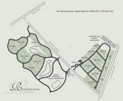 Click to show location on map. Resurrection Cemetery Maps Calvary Allied Nyc