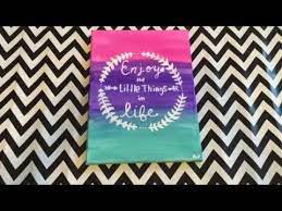 Canvas Quote Painting Tutorial Youtube