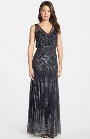 Details About Nwot Navy Adrianna Papell Beaded Surplice Gown Size 14 In 2020 Lilac Bridesmaid Dresses Metallic Bridesmaid Dresses Gowns