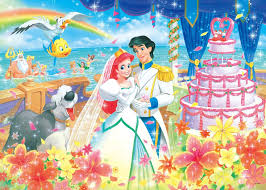 Maybe you would like to learn more about one of these? 500 Piece Jigsaw Puzzle Disney Little Mermaid Ariel S Royal Wedding 35x49cm Toysplus