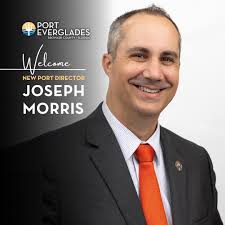 This morning, Joseph Morris was confirmed by Broward County Board of County  Commissioners as Port Director. “As one of the leading economic engines in  Broward County, it is essential that we continue