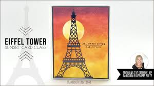 Use folded index cards to build the tallest tower. Video How To Make An Eiffel Tower Sunset Card Stampin Up Demonstrator Tami White Stamping Crafting Card Making