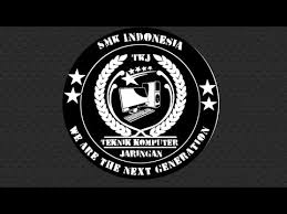 This logo image consists only of simple geometric shapes or text. Cara Membuat Logo Kelas Tkj Youtube