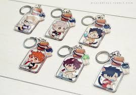 This video shows the difference between our single sided and double sided clear acrylic charms. Hq Bottle Keychain By Milky Breads Keychain Haikyuu Acrylic Charms