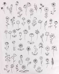Looking at other images of flower drawing will help inspire you. 30 Ways To Draw Flowers Flower Art Drawing Cute Flower Drawing Flower Doodles