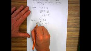 An introduction to solving and graphing inequalities. Solving One Step Inequalities Bu Multiplying Or Dividing Part I Youtube