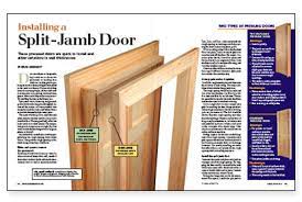 The joint, which is hidden by the stop, allows both sides of the jamb to be cased at the millwork shop. Installing A Split Jamb Door Fine Homebuilding