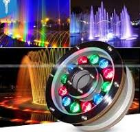 IP68 Waterproof Multi-Color(RGB) Pond Light, Fountain Light 12Watts