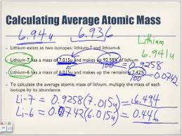 How can you explain this difference? Calculating Average Atomic Mass Examples Youtube