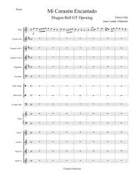 Check spelling or type a new query. Mi Corazon Encantado Opening Dragon Ball Gt By Tetsuro Oda Digital Sheet Music For Download Print S0 176195 Sheet Music Plus