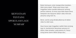 Setelah pernah muncul dengan lagu sekali lagi dan sempurna, pelakon dan penyanyi; Kecoh Isu Hak Cipta Lagu Sumpah Dayana Gesa Naim Daniel Jujur Hal Sebenar Erin Sakura