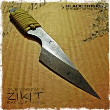 Sold The Subcompact Zikit Offers A Capable Good Size Blade With A Full Handle Grip That Is Comfortable And Safe I Custom Knives Knife Making Handmade Knives