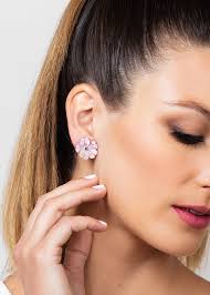 Ina Mother-of-Pearl Flower Earrings