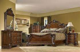Used King Bedroom Set Old World 4 Piece King Traditional European Style Bedroom Furniture Set Old World Bedroom Bedroom Set King Bedroom Sets