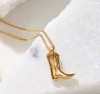 Gold Cowboy Boot Necklace | Karen Kane