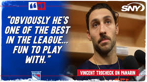 The Rangers' Vincent Trocheck discusses four-point night, Artemi Panarin  hat trick in win over Tampa
