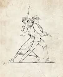 Ethan Dean Bonnie And Clyde Sketches Illustration Character Design Character Drawing