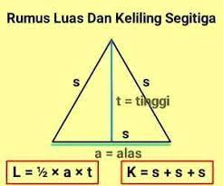 Jenis segitiga menurut ukuran sisinya dibedakan menjadi segitiga sama kaki, segitiga sama sisi, dan segitiga sembarang. Rumus Luas Dan Keliling Segitiga Beserta Contoh Soal Cilacap Klik