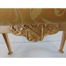 All cast iron has about 95% iron in it. Cast Iron Gold Claw Foot Vanity Bench Chairish