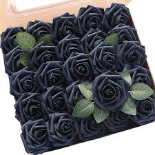 Maybe you would like to learn more about one of these? Buy Floroom Artificial Flowers 25pcs Real Looking Navy Blue Foam Fake Roses With Stems For Diy Wedding Bouquets Bridal Shower Centerpieces Party Tables Home Decorations Online In Turkey B08q33qw4c