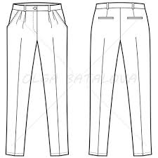 Women S Pleated Pants Fashion Flat Template Fashion Drawing Fashion Flats Fashion Illustrations Techniques